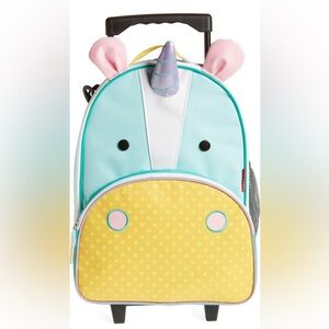 NEW, Skip Hop Kids Luggage with Wheels, Zoo, Unicorn Suitcase Yellow